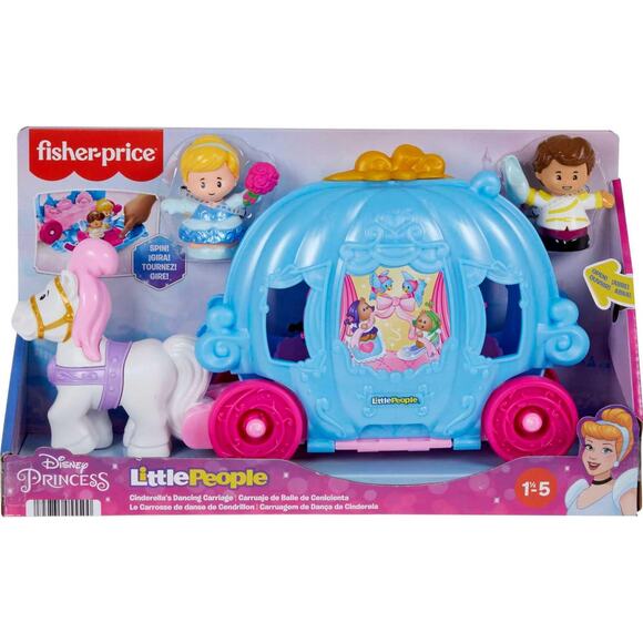 NWT Fisher-Price Little People Disney Cinderella Carriage Playset Ages 18M+ - Picture 1 of 6